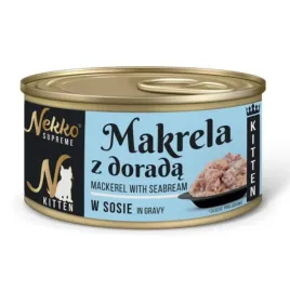 nekko-supreme-kitten-mokra-karma-dla-kociat-makrela-z-dorada-w-sosie-80g
