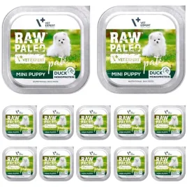 raw-paleo-pate-mini-puppy-duck-pasztet-dla-szczeniat-kaczka-12-x-150g