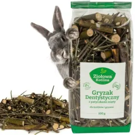 ziolowa-kotlina-gryzak-dental-z-patyczkami-miety-dla-krolika-gryzoni-100g