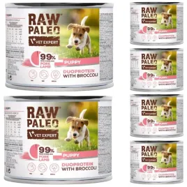 raw-paleo-puppy-duo-6-x-200g-karma-dla-szczeniat-wieprzowina-jagniecina