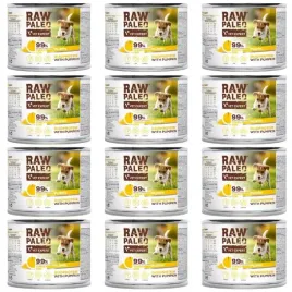 raw-paleo-puppy-duoprotein-12-x-200g-mokra-karma-dla-szczeniat-indyk