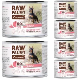 raw-paleo-adult-duoprotein-6-x-200g-karma-dla-psa-wieprzowina-jagniecina