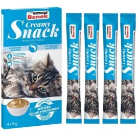 super-benek-creamy-snack-4x15g-plynna-przekaska-dla-kota-losos-i-inulina