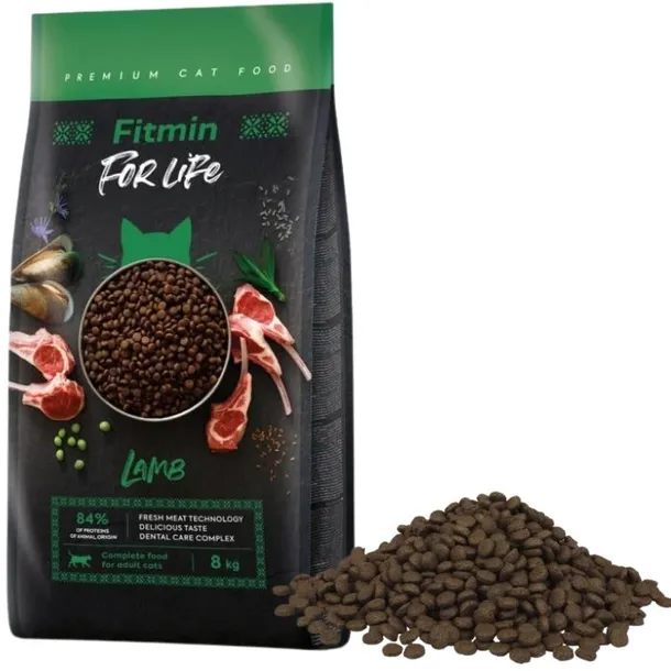 Fitmin For Life Cat Adult jagnięcina karma sucha premium dla kota 8 kg