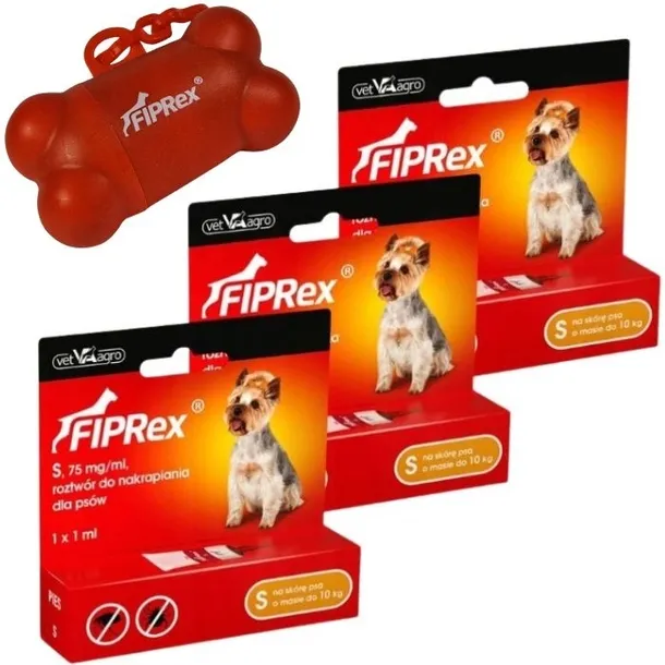 FIPREX SPOT ON S Preparat Na Pchły i Kleszcze dla Małych Psów DO 10 KG 1szt