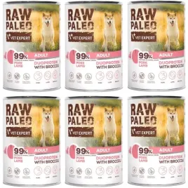 raw-paleo-adult-duoprotein-6-x-400g-mokra-karma-wieprzowina-jagniecina