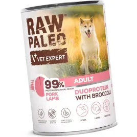 raw-paleo-adult-duoprotein-400g-mokra-karma-dla-psa-wieprzowina-jagniecina