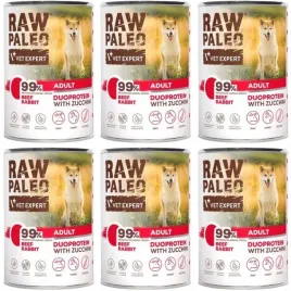 mokra-karma-raw-paleo-beefandrabbit-adult-can-wolowina-z-krolikiem-6-x-400g