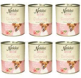 nekko-junior-cielecina-cukinia-moringa-6-x-800g-mokra-karma-dla-szczeniat