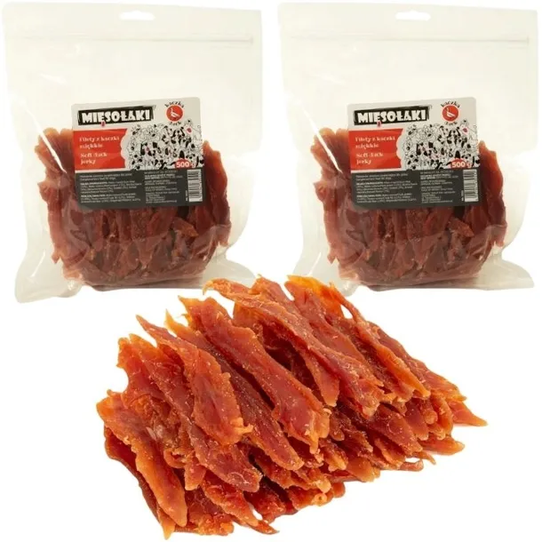 Mięsołaki Filet z kaczki miękki 500g Przysmak dla psa miękkie filety kaczki