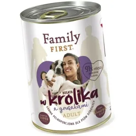 family-first-mokra-karma-dla-psa-krolik-z-gruszkami-400g