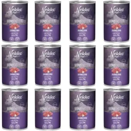 nekko-monoprotein-junior-karma-mokra-dla-psa-jagniecina-z-ryzem-12-x-400g