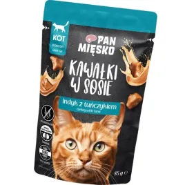 pan-miesko-karma-mokra-dla-kota-kawalki-w-sosie-indyk-z-tunczykiem-85g