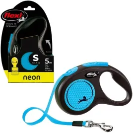 smycz-flexi-new-neon-s-tasma-5m-do-15kg-niebieska
