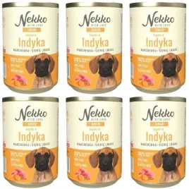 nekko-junior-indyk-marchew-siemie-lniane-6-x-400g