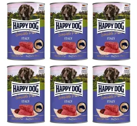 happy-dog-sensible-pure-italy-karma-mokra-dla-psa-100percent-bawola-6-x-400g