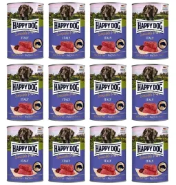 happy-dog-sensible-pure-italy-karma-mokra-dla-psa-100percent-bawola-12-x-400g