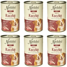 nekko-adult-mokra-karma-dla-psa-kaczka-maliny-chia-6-x-400g