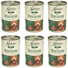 nekko-mokra-karma-dla-psa-dziczyzna-rozmaryn-6-x-400g