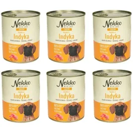 nekko-junior-indyk-marchew-siemie-lniane-6-x-800g
