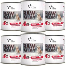 vetexpert-raw-paleo-adult-beef-monoprotein-karma-mokra-dla-psa-6-x-800g