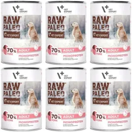 vetexpert-raw-paleo-adult-pork-mokra-karma-dla-psa-monoprotein-6-x-400g