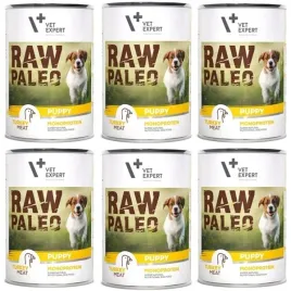vetexpert-raw-paleo-puppy-turkey-mokra-karma-dla-psa-monoprotein-6-x-400g