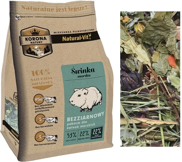 Korona Natury Natural-Vit Cavia karma dla świnki morskiej bez ziaren 1,6kg