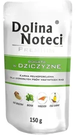 dolina-noteci-premium-mokra-karma-dla-psa-saszetka-dziczyzna-150g