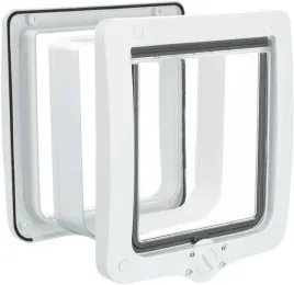trixie-drzwiczki-xl-dla-kota-z-tunelem-4-way-biale