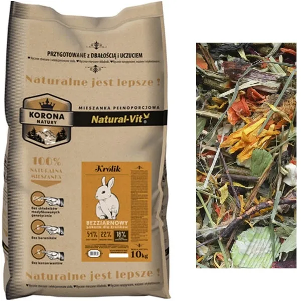 Natural-Vit Korona Natury Karma Królik 10kg
