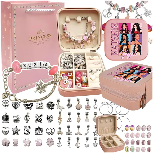 ZESTAW DO ROBIENIA BRANSOLETEK KORALIKI KATSEYE CHAOS TOUR GIRLSBAND KPOP