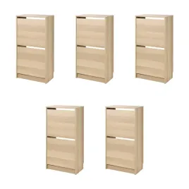 5-szt-szafka-na-buty-bissa-2-przegrody-imitacja-debu-49x28x93-cm