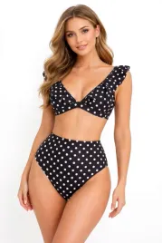 damski-stroj-kapielowy-bikini-czarne-grochy-wysoki-stan-falbanki-xl