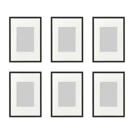 6-szt-ramka-aluminiowa-czarna-21x30-cm-z-passepartout-lomviken