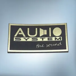 emblemat-naklejka-audio-system-the-sound-zlota-54x25mm-logo