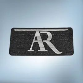 emblemat-naklejka-acoustic-research-srebrne-litery-50x25-mm