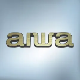 emblemat-naklejka-logo-aiwa-zlota-40x7
