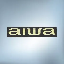 emblemat-naklejka-logo-aiwa-zlota-37x8