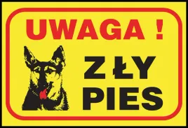 znak-tablica-pcv-ostrzegawcza-uwaga-zly-pies