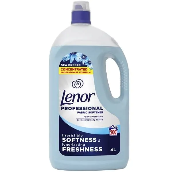 Lenor Płyn do płukania tkanin 4l Morska Bryza 200 płukań niebieski