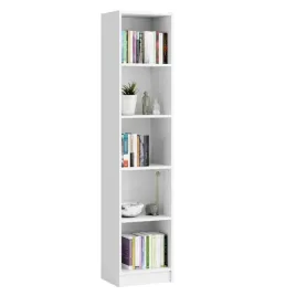 regal-na-ksiazki-bialy-5-polek-40-cm-biurowy-segregatory