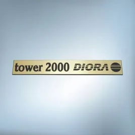 unitra-diora-tower-2000-134x20mm-zloty-emblemat-zamiennik-naklejka-logo
