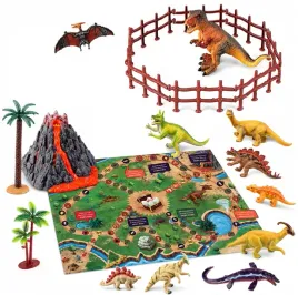 mega-zestaw-dinozaury-mata-planszowa-xxl-wulkan-figurki-zestaw-31-el