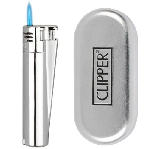 Zapalniczka Clipper Gazowa Metalowa Żarowa JET Silver mix