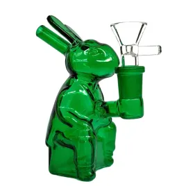 bongo-fajka-wodna-szklana-hittn-11cm-rabbit-zielona