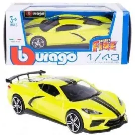 samochod-auto-bburago-1-43-chevrolet-corvette-zolty
