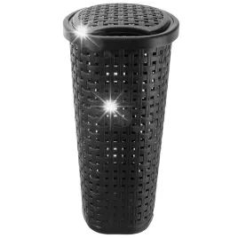 kosz-na-pranie-ubrania-bielizne-pojemnik-lazienkowy-waski-czarny-45l