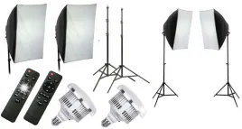 2x-softbox-50x70cm-lampa-led-zestaw-oswietlenie-pilot-3200w-statywy-230cm