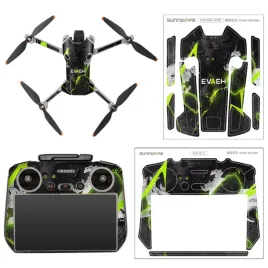 zestaw-naklejek-sunnylife-green-monster-na-dji-mini-4-pro-i-rc-2